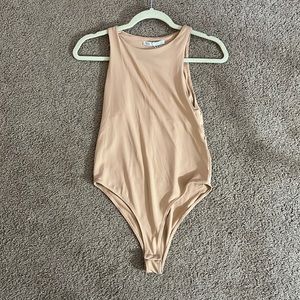 Tan Zara tank bodysuit